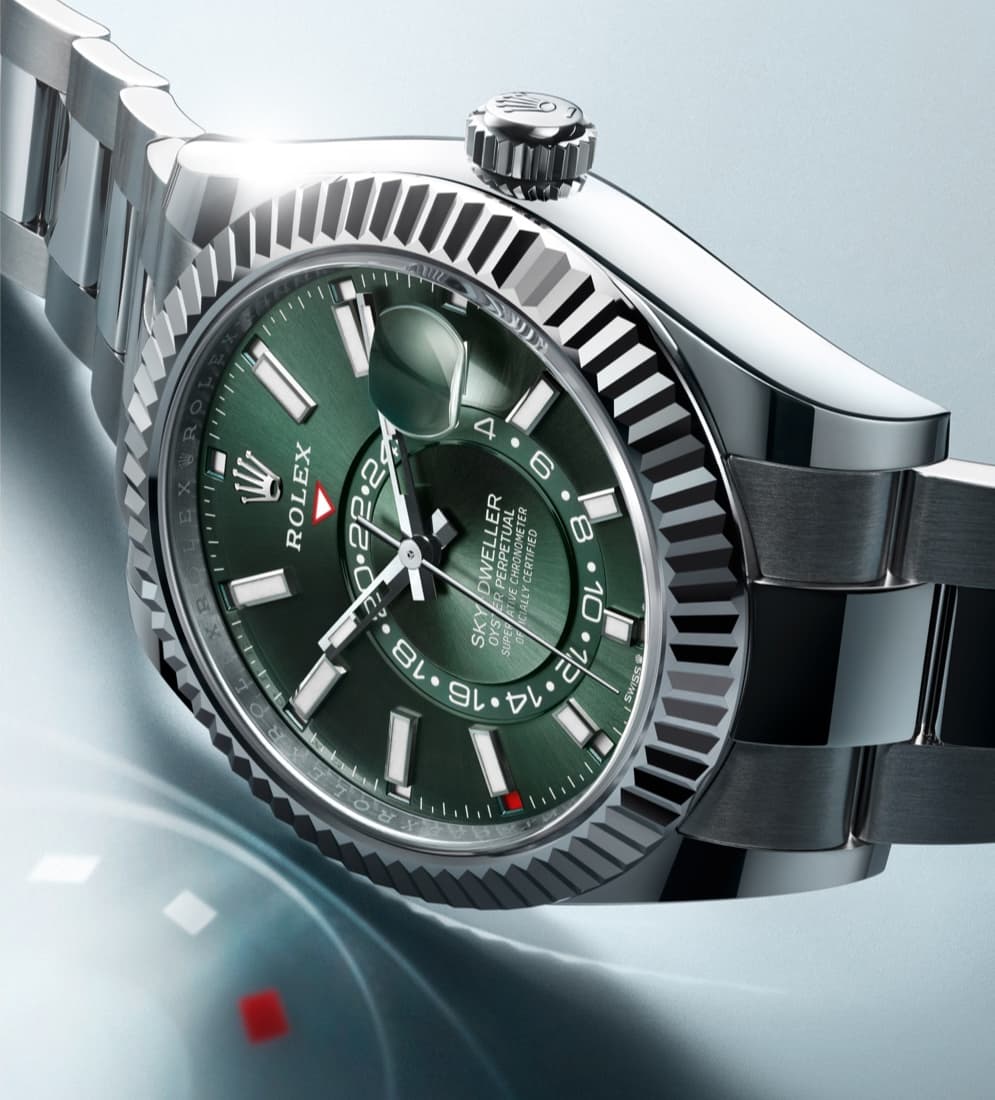 Rolex Sky-Dweller Oyster, Oystersteel and white gold