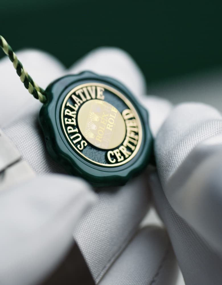Rolex Superlative Certified Tag