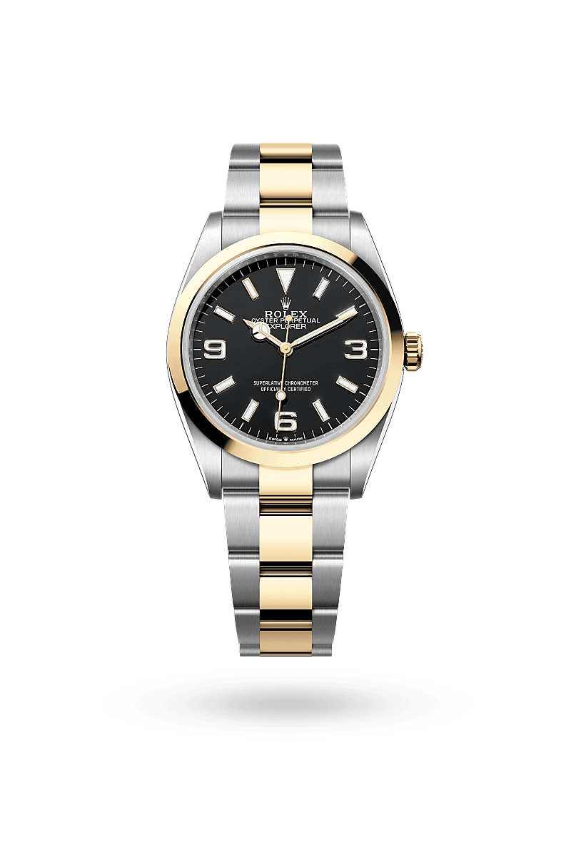 Rolex Explorer 36 - Oyster, 36 mm, Oystersteel and yellow gold