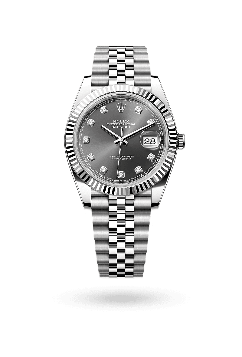 Rolex Datejust 41 - Oyster, 41 mm, Oystersteel and white gold