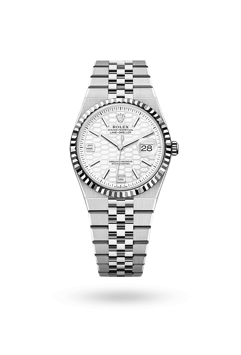 Rolex Land-Dweller 36 - Oyster, 36 mm, Oystersteel and white gold