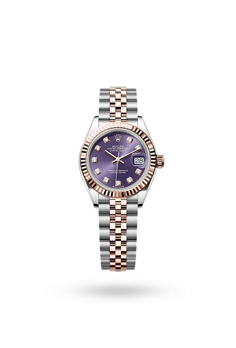 Rolex Lady-Datejust - Oyster, 28 mm, Oystersteel and Everose gold