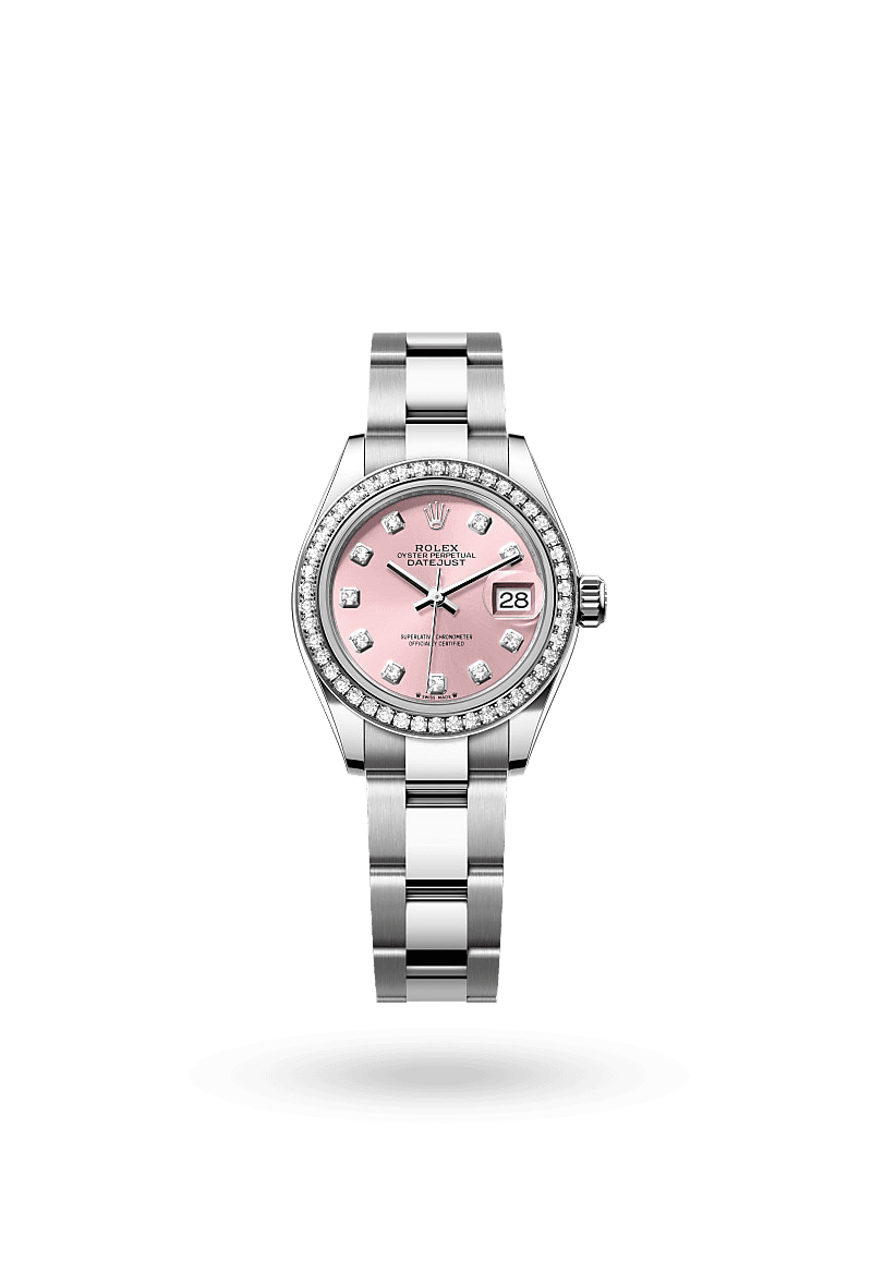 Rolex Lady-Datejust - Oyster, 28 mm, Oystersteel, white gold and diamonds
