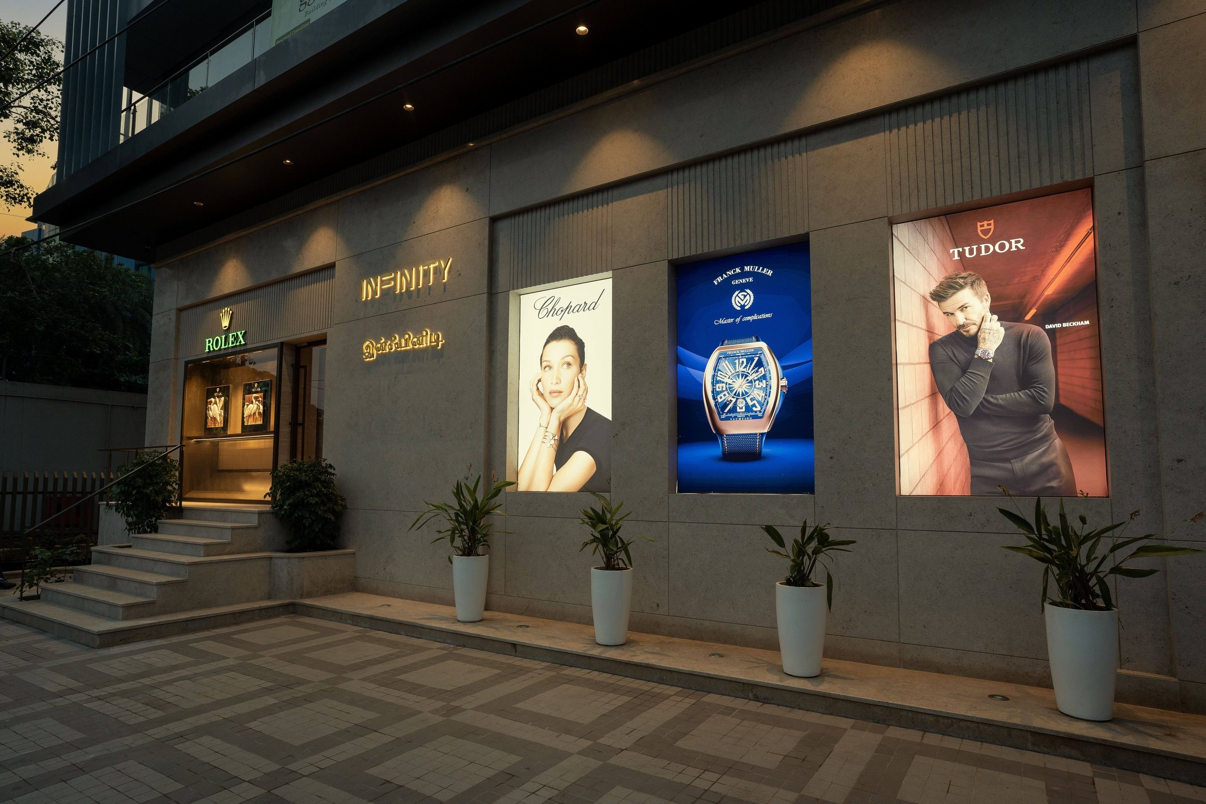 Infinity Timeless Chennai — Official TUDOR boutique interior showcasing the watch collection