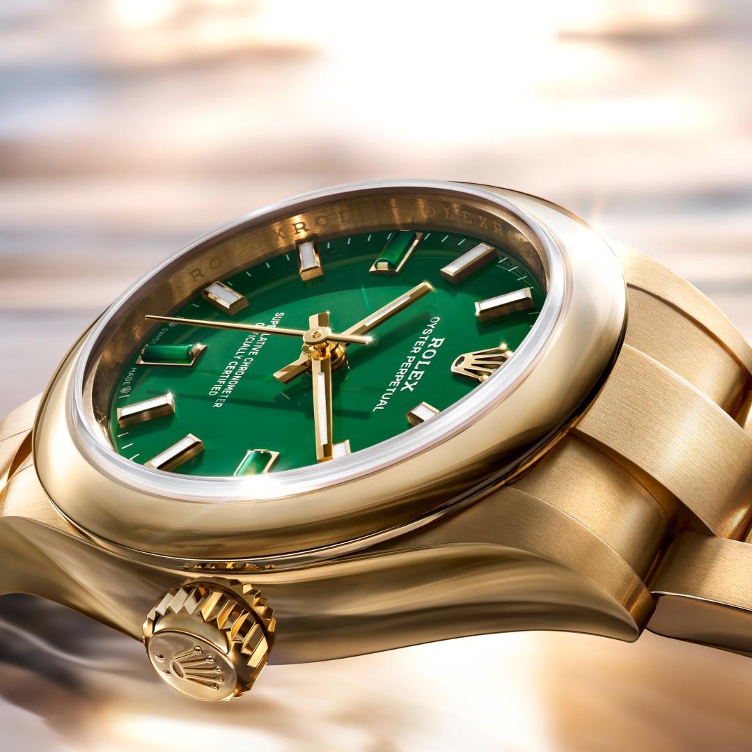 Rolex Oyster Perpetual clasp detail