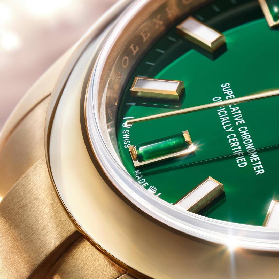 Rolex Oyster Perpetual satin detail