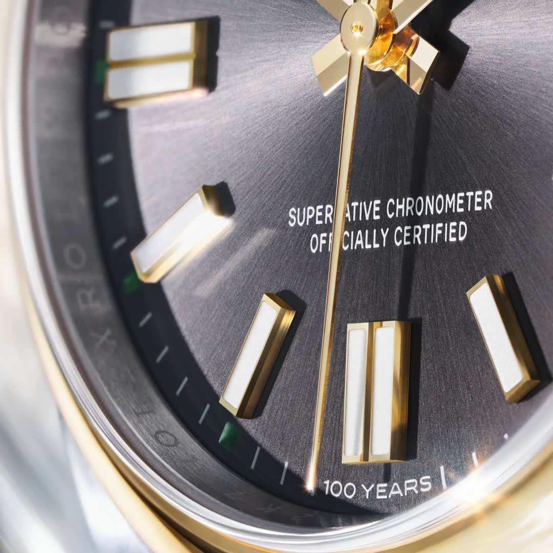 Rolex Oyster Perpetual 41 dial detail