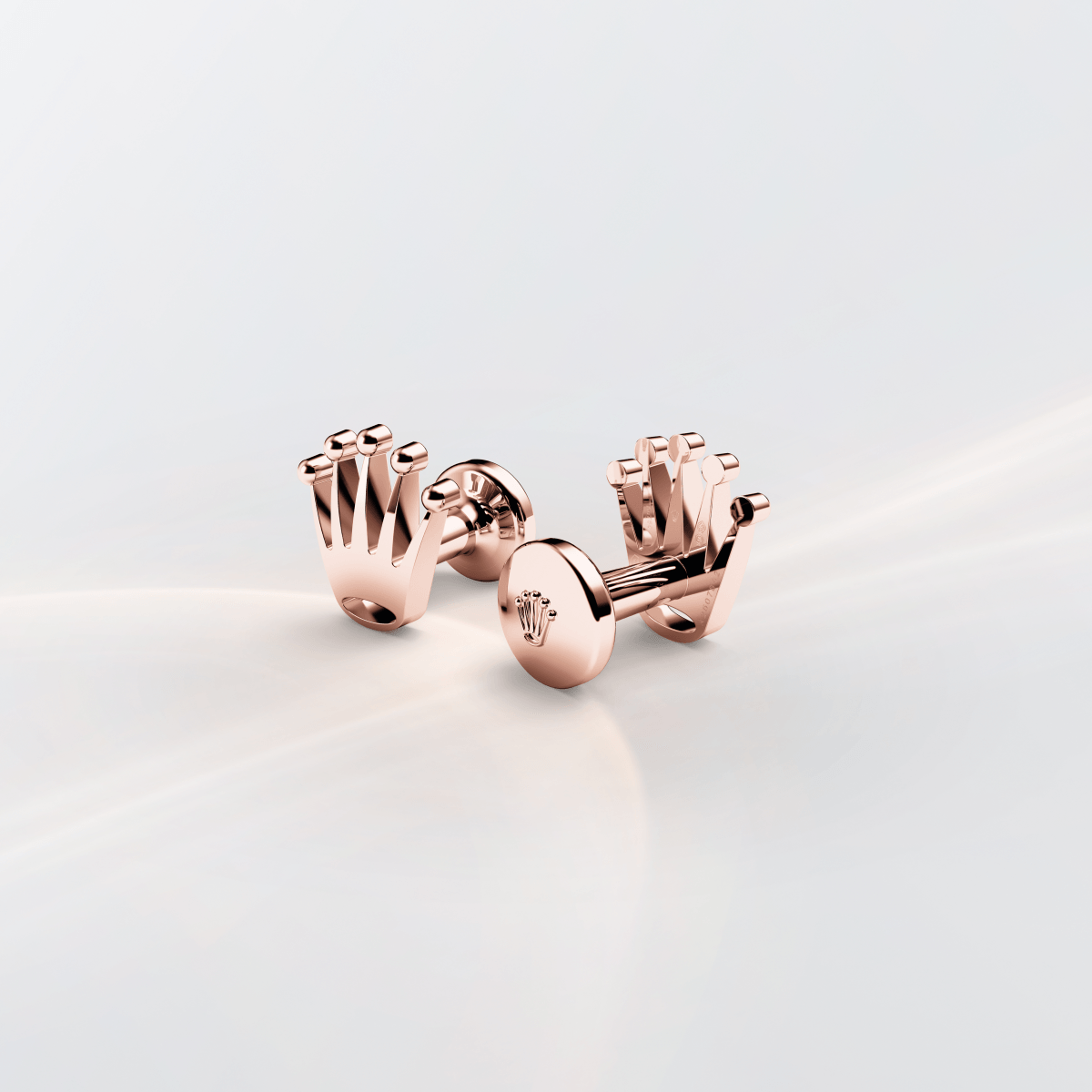 'Crown' cufflinks — Everose gold