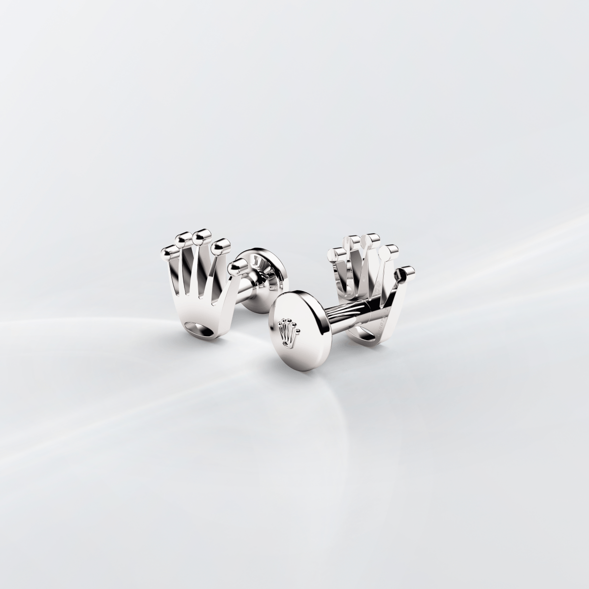 'Crown' cufflinks — White gold