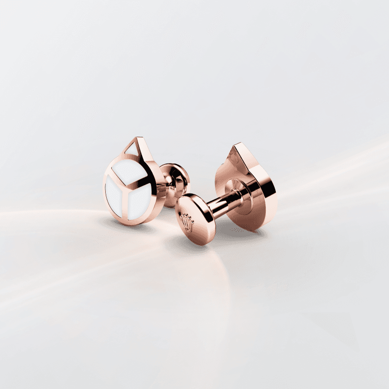 Rolex Hand cufflinks in Everose gold